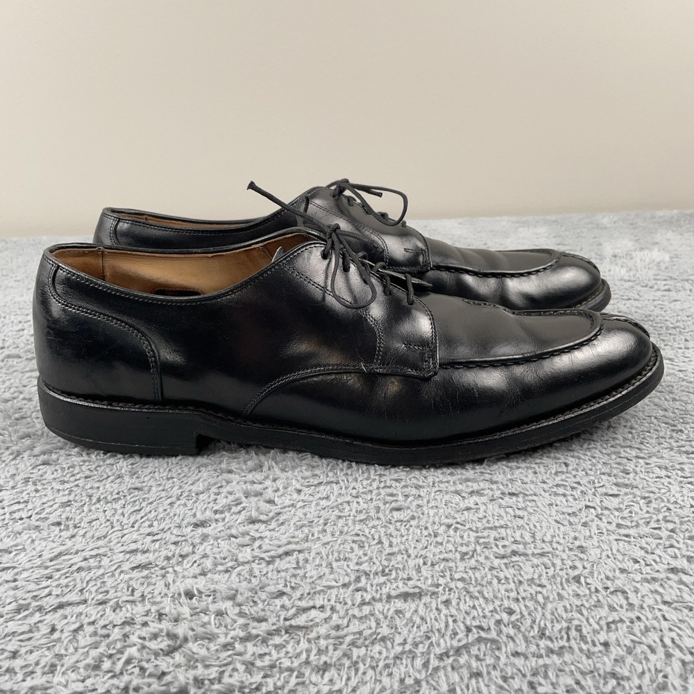 Allen Edmonds Shoes Mens 14 B Black Bradley Derby Split Toe Dress Made In USA
